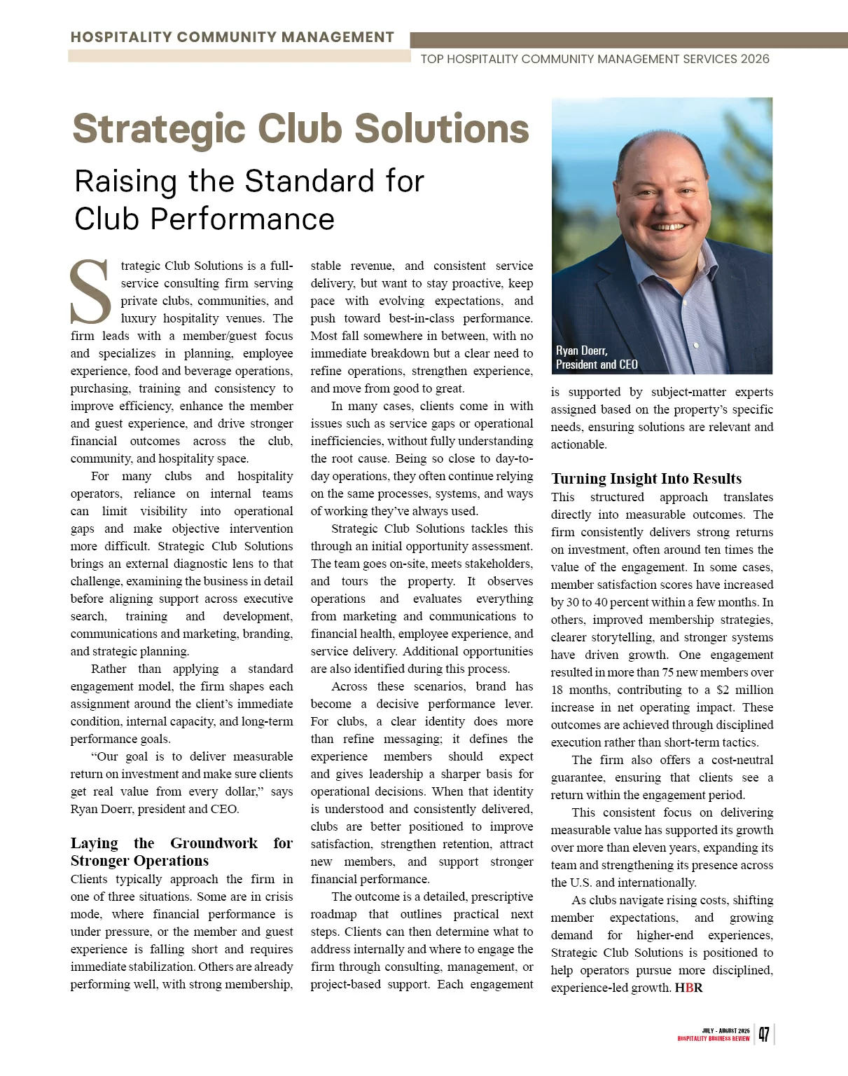  Hospitality Management | Hospitality Business Review